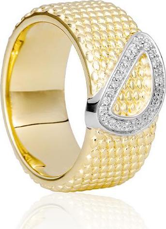 Actual product image Breuning RING - BRILL. 0,125 Ct. H/si (58, 585/14 K Gold)