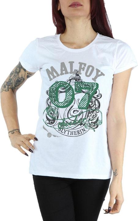 Actual product image Womens/Ladies Malfoy Slytherin Cotton T-Shirt (XL)