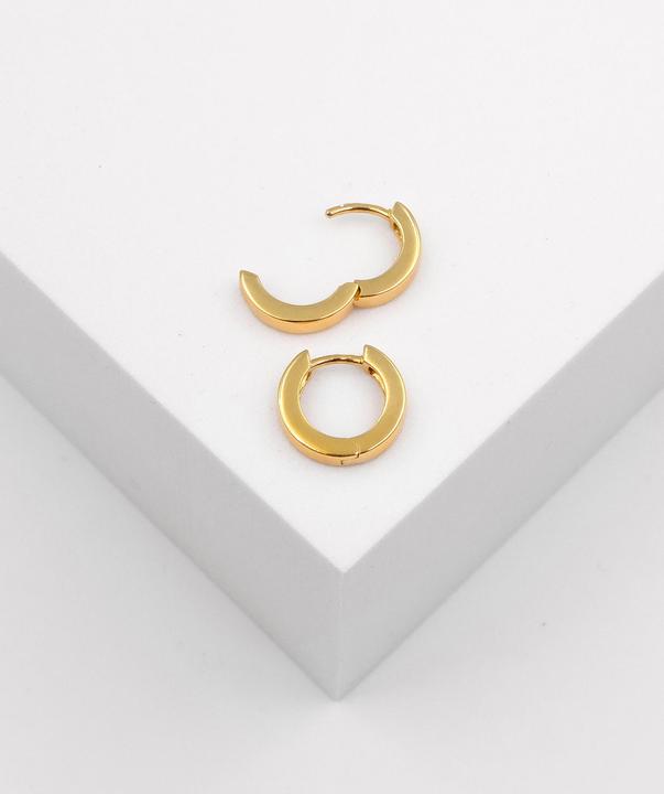 Actual product image Muau Creoles (750/18 K Yellow gold)