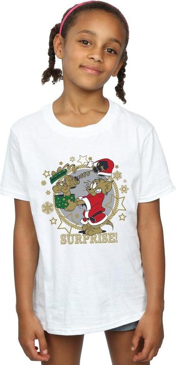 Immagine prodotto Tom & Jerry Christmas Surprise Maglietta Ragazze (140, 146)