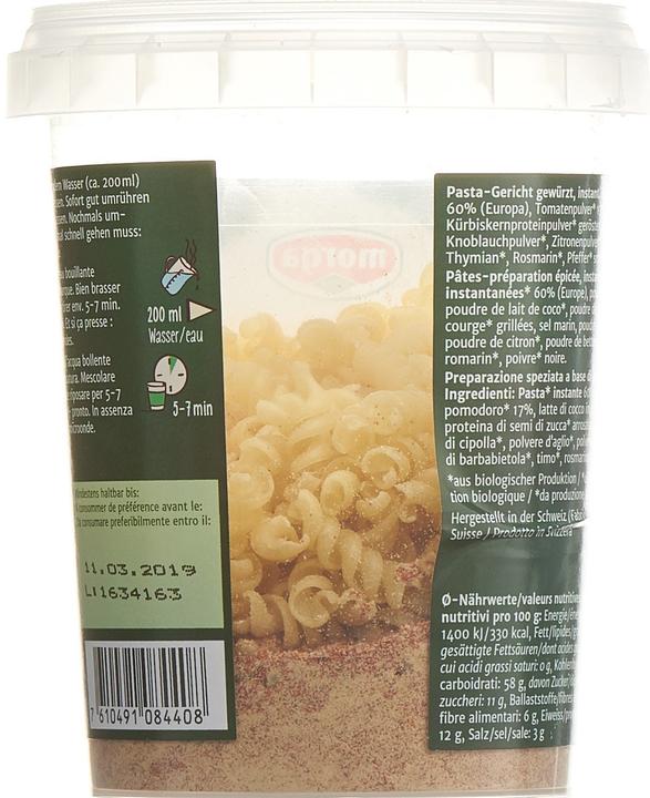 Produktbild Morga Pasta Napoli Bio (120 g)