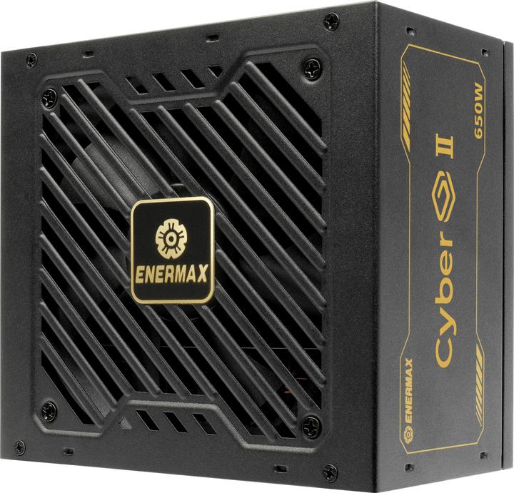 Actual product image Enermax Power Supply 650W CyberG II 80+ Gold Black non-mod (650 W)