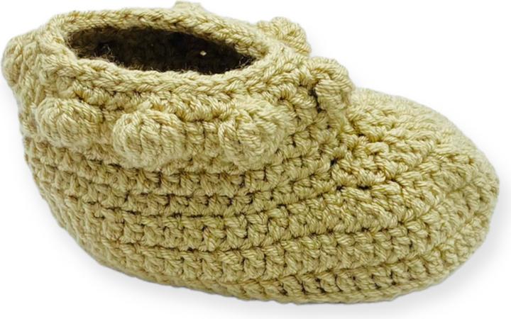 Produktbild BabyExpress Babysocken 3-6 Monate mit Ponpon beige (17)