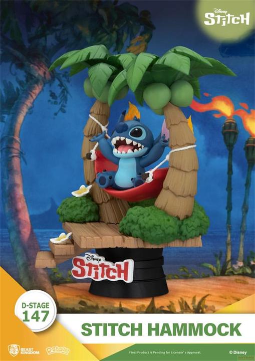Image du produit Beast Kingdom Lilo & Stitch D-Stage PVC Diorama Stitch Hammock 13 cm