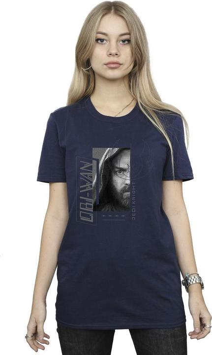 Actual product image Star Wars Womens/Ladies Obi-Wan Kenobi Jedi SciFi Collage Cotton Boyfriend T-Shirt (XXL)