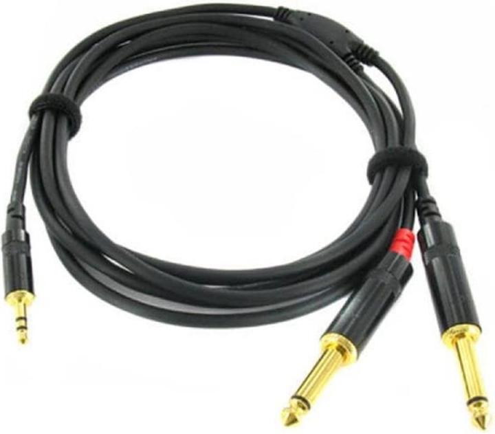 Produktbild Cordial CFY 3 WPP - Y-Adapterkabel (3 m, 3.5mm Klinke (AUX), 6.3mm Klinke (Jack))