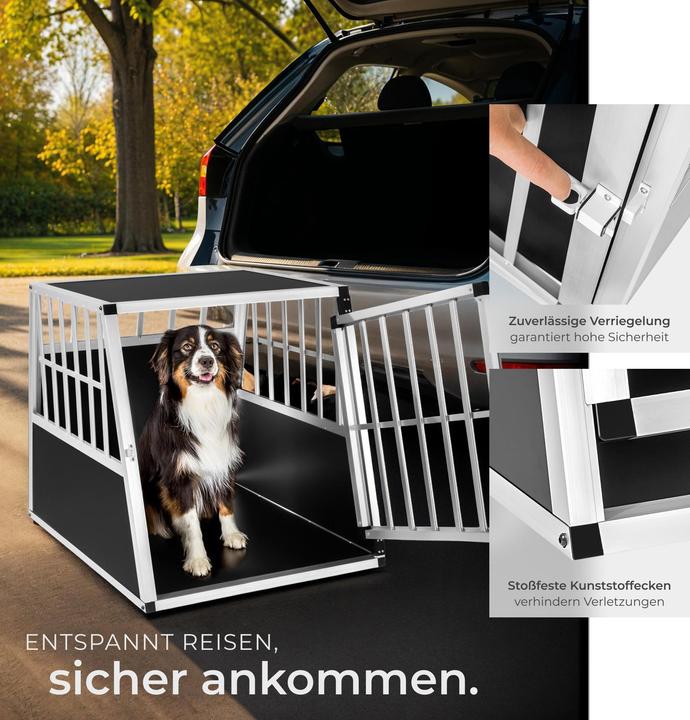 Produktbild tectake Hundetransportbox (Hund, Sicherheitsverschluss)