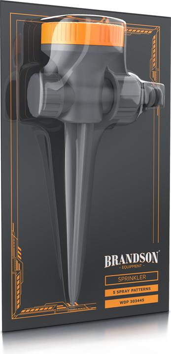 Produktbild Brandson 4x Rasensprenger 5 Fach, Versenkregner, Rasensprinkler, Flächenregner, Garten Sprinkler 4er Set (Versenkregner)