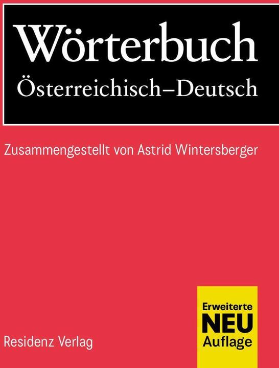Actual product image Wörterbuch Österreichisch-Deutsch (German, Astrid Wintersberger, 2024)