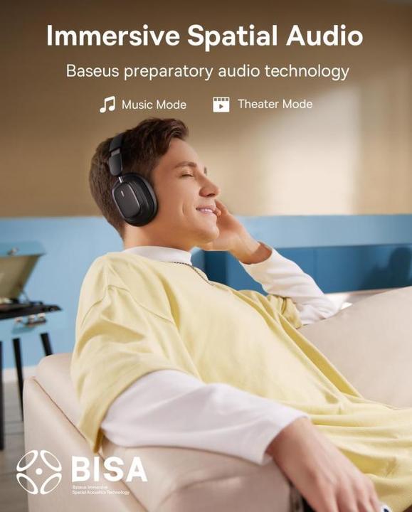 Actual product image Baseus Bowie H1i (ANC, 70 h, Wireless)