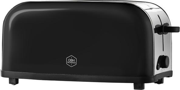 Produktbild OBH Nordica Manhattan Black 4 4 slice(s) 1400 W Black, Stainless steel