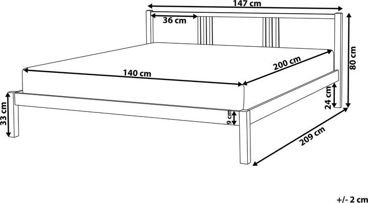 Produktbild Beliani Vannes (140 x 200 cm)