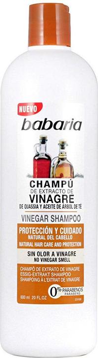 Babaria Champu Con Extracto De Vinagre Sin Olor 600ml (600 ml, Liquid shampoo)