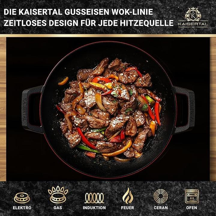 Produktbild Kaisertal Wok ohne Deckel (Wok Pfanne, Gusseisen)