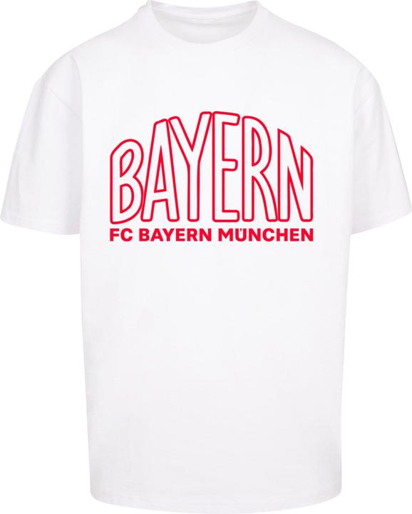Image du produit FC Bayern München Logo Outlines Red Heavy Oversized Tee - 115215 (XL)