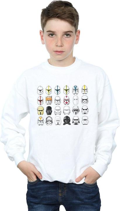 Immagine prodotto Star Wars Trooper Helmets Felpa Ragazzi (140, 146)