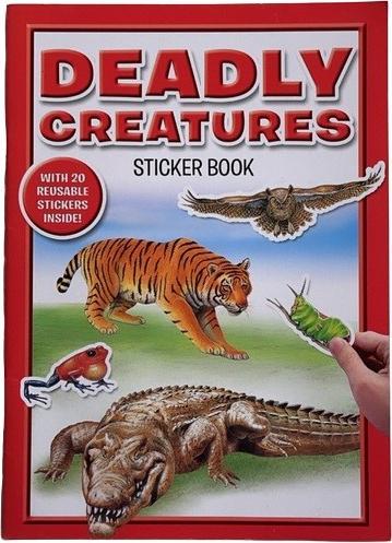 Actual product image Generic Deadly Creatures Reusable Stickers (Pack of 20)