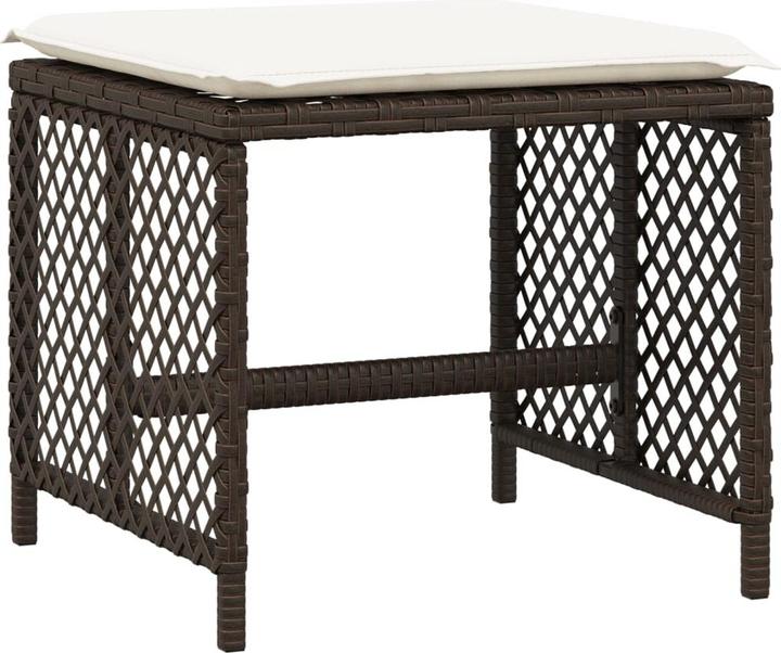 Produktbild VidaXL Gartenmöbel Essgruppe Gartengarnitur Sitzgruppe 13-tlg. Braun Poly Rattan (106 cm)