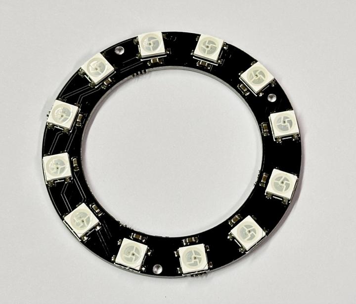 Actual product image OEM NeoPixel WS2812 ring with 12 pixel RGB LEDs