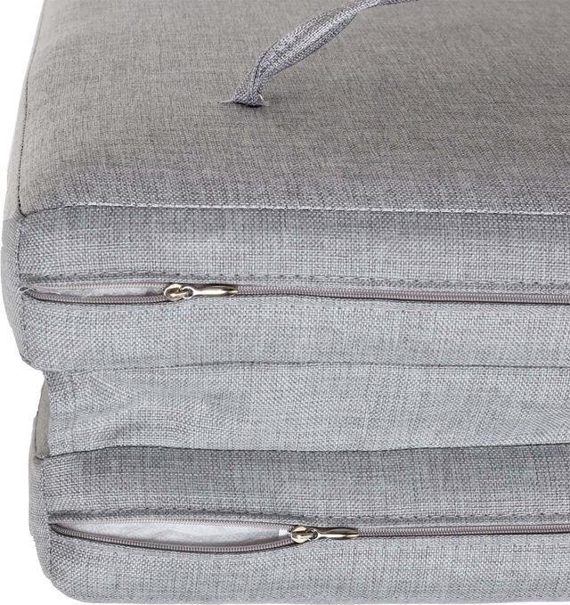 Actual product image Mendler Aluminium Hollywood Swing HWC-L47, reclining function, 195x221x131cm upholstery grey
