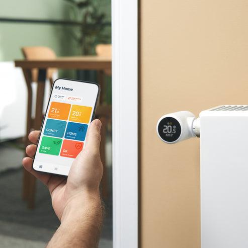 Actual product image tado° Smart Radiator Thermostat X - Quattro Pack
