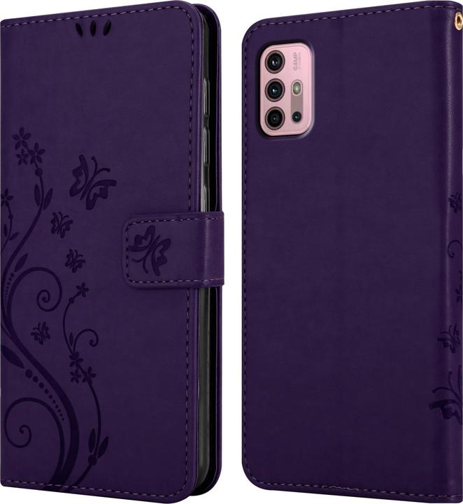Actual product image Cadorabo Flower Book cover (Motorola Moto G30, Motorola Moto G10)