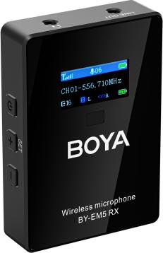Actual product image Boya BY-EM5-K1 - UHF-Kit 1x Transmitter / 1x Receiver (BY-EM5-K1)