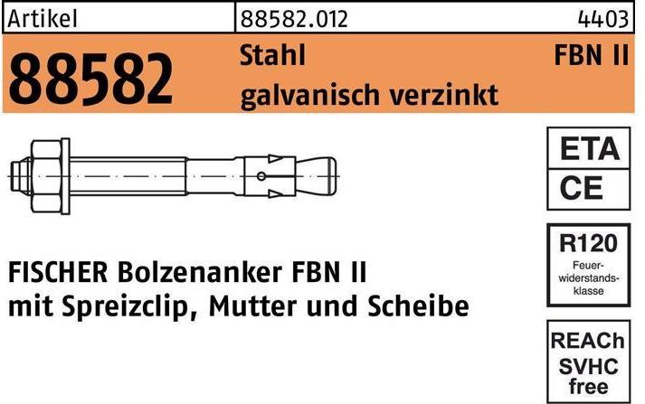 Produktbild Fischer Bolzenanker FBN ll 6/30 (100 Stk.)