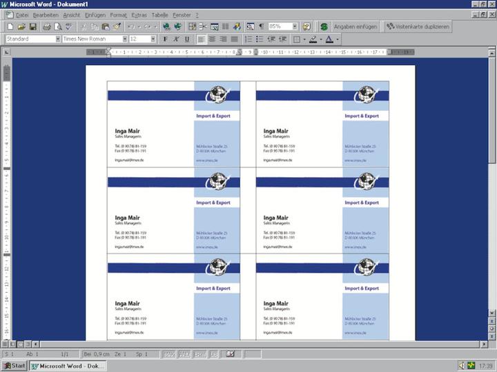 Actual product image Sigel Business cards 3C (190 g/m², 400 x, A4)