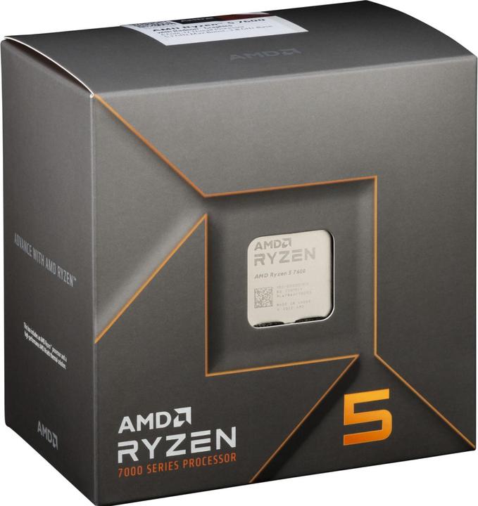 Actual product image AMD Ryzen 5 7600 (AM5, 3.80 GHz, 6 -Core)