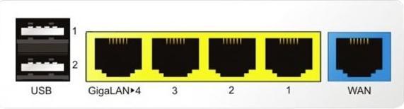 Actual product image Draytek VPN router Vigor 2135AC