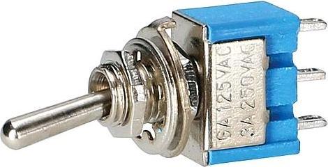 Image du produit GHP Mini-interrupteur à bascule M6 1 pôle marche-arrêt-marche 5 pièces