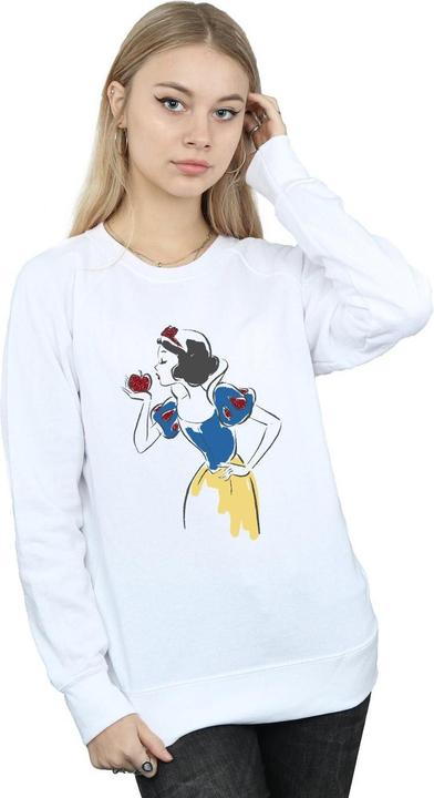 Actual product image Disney Princess Womens/Ladies Snow White Apple Glitter Sweatshirt (XXL)