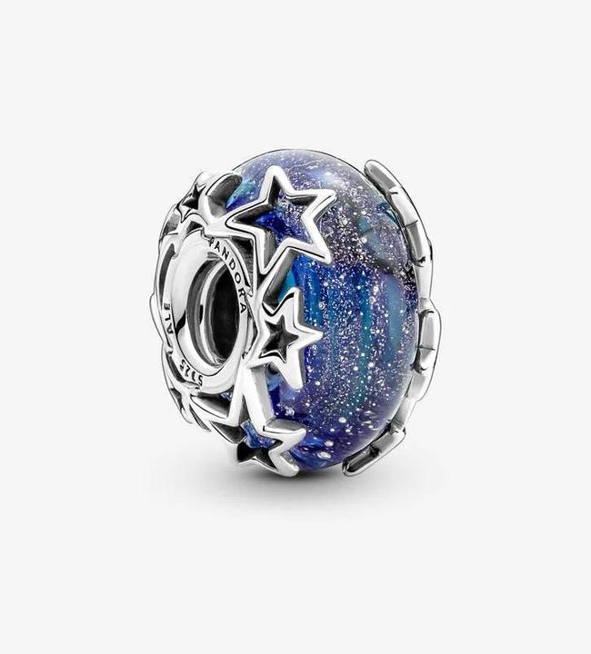 Immagine prodotto Pandora Charms/Beads di Murano con galassia blu e stelle (Argento 925)