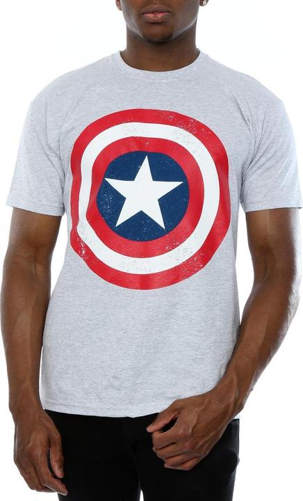 Immagine prodotto Maglietta Capitan America Distressed Shield Uomo (L)