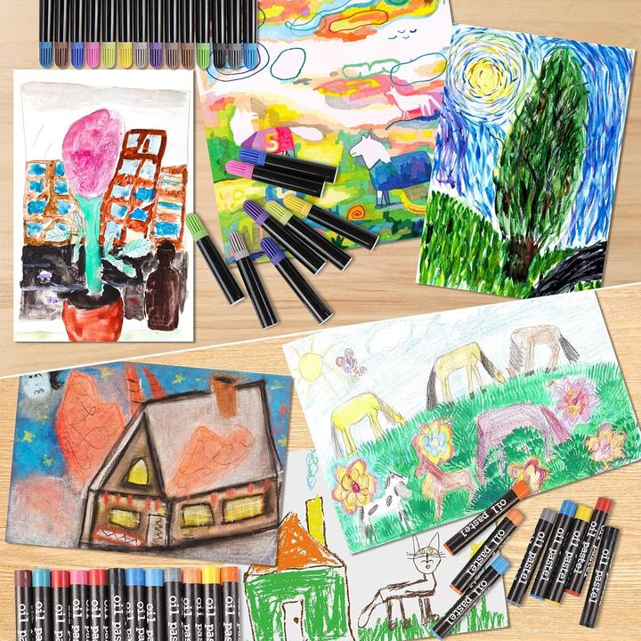 Actual product image Zezirdas 146-piece children's colouring set incl. storage case and sketchbook