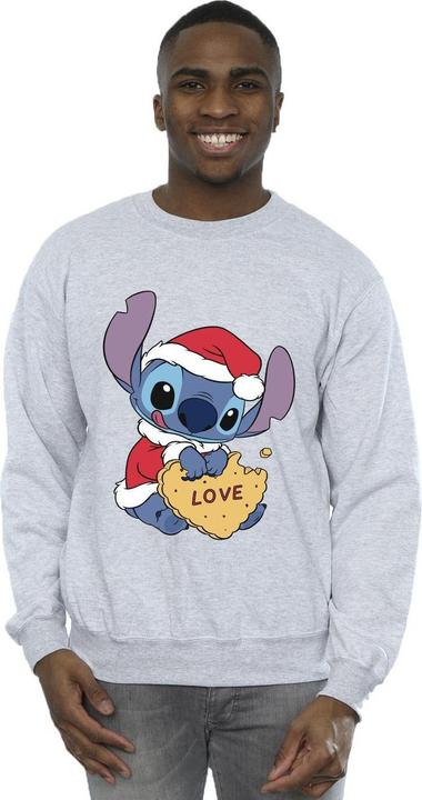 Immagine prodotto Disney Lilo And Stitch Christmas Love Biscuit Felpa Uomo (XL)