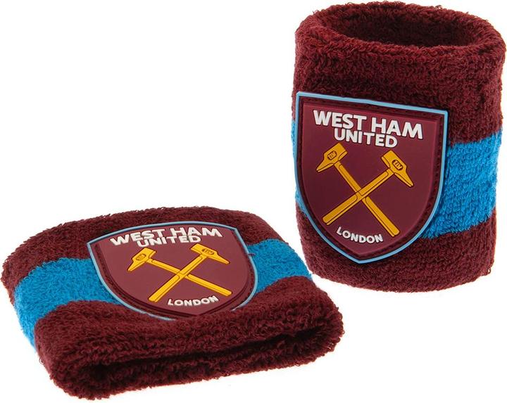 West Ham United FC Armband 2erPack Wappen (100% synthetisches Material)