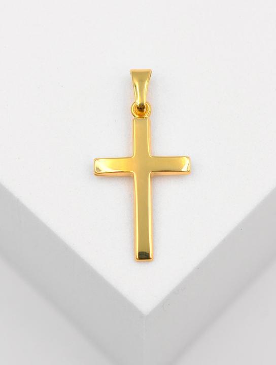 Image du produit Muau Pendant cross yellow gold 750, 26x12mm (Or jaune 750/18K)