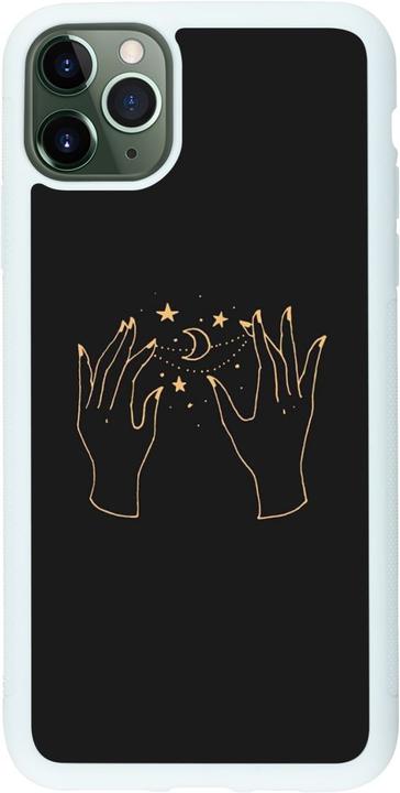 Produktbild PhoneLook Hülle Silikon weiss Grey magic hands (Apple iPhone 11 Pro Max)