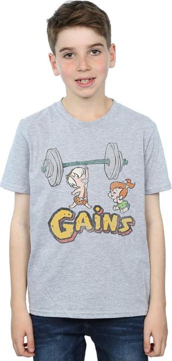 Immagine prodotto The Flintstones Bam Bam Gains Distressed Maglietta Ragazzi (140, 146)