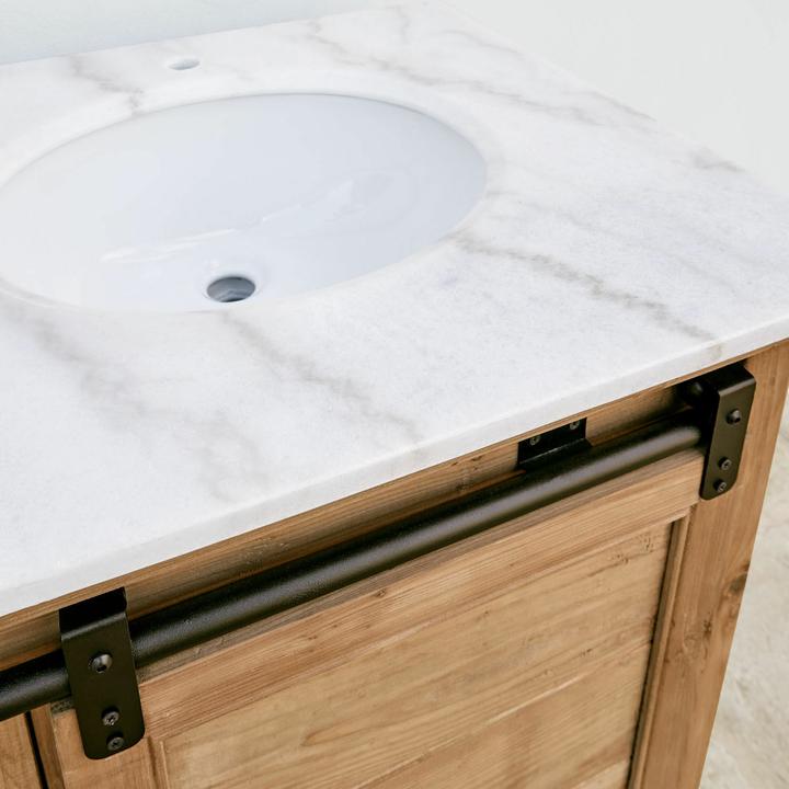 Produktbild Loberon Doppelwaschtisch Montcourt braun