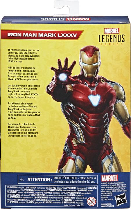 Produktbild Hasbro Marvel Studios Marvel Legends Actionfigur Iron Man Mark LXXXV 15 cm