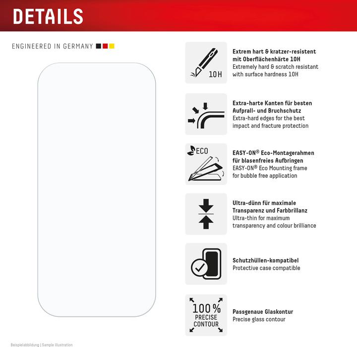 Immagine prodotto Displex Real Glass, 2D Panzerglas (1 Pezzo/i, Samsung Galaxy S24, Samsung Galaxy S25)