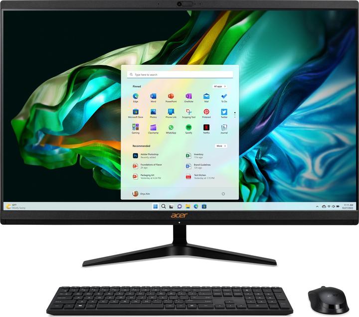 Actual product image Acer Aspire C27-1800 AiO 27" FHD (Intel Core i5-12450H, 8 GB, 512 GB, Intel UHD Graphics)