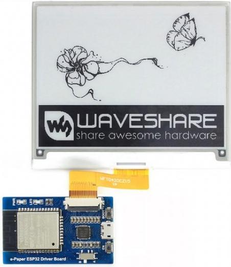 Actual product image WaveShare ESP32 Universal Raw e-Paper Driver Board WiFi Bluetooth