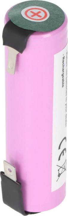 Produktbild AccuCell Akku 18650 mit Lötfahnen für Garten Werkzeuge Li-ion, 3,7V, 2600mAh