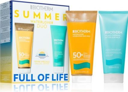 Produktbild Biotherm Sonnenschutz Summer Waterlover Duo Set Waterlover Hydrating Sun Milk SPF50+ 200 ml + Oligo- (Sonnenmilch, SPF 50+, 200 ml)