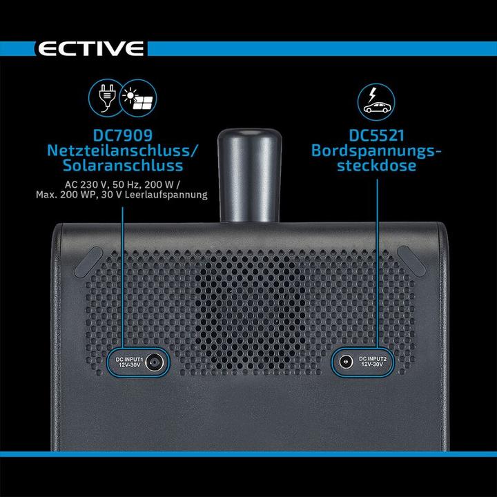 Immagine prodotto Ective BlackBox 5 Lithium Powerstation 500W 512Wh Batteria con USB 12V 230V Camping (512 Wh, 8.50 kg)