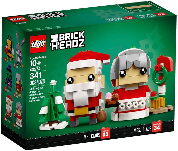 Produktbild LEGO BrickHeadz - Herr und Frau Weihnachtsmann (40274, LEGO Brickheadz)